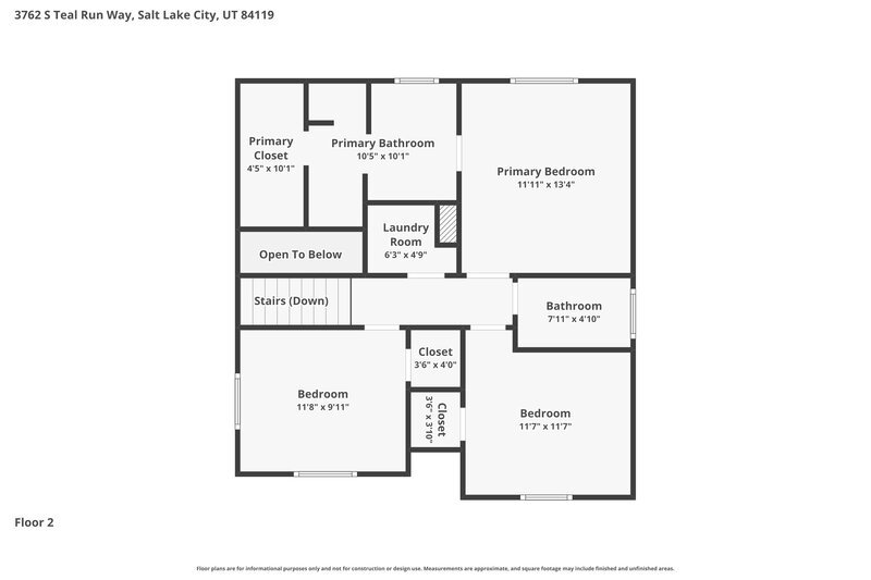2,915/Mo, 3762 S Teal Run Way South Salt Lake, UT 84119 Floor Plan View 3