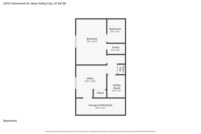 3,105/Mo, 3275 S Newmark Dr West Valley City, UT 84128 Floor Plan View
