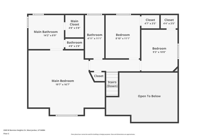 3,160/Mo, 2269 W Bennion Heights Cir Taylorsville, UT 84084 Floorplan View 2