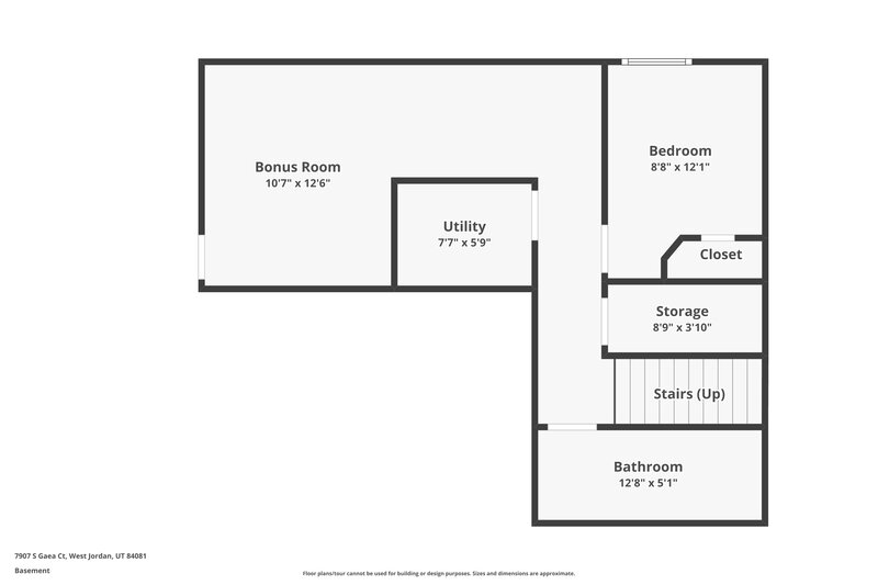 2,600/Mo, 7907 S Gaea Ct West Jordan, UT 84081 Floor Plan View 3