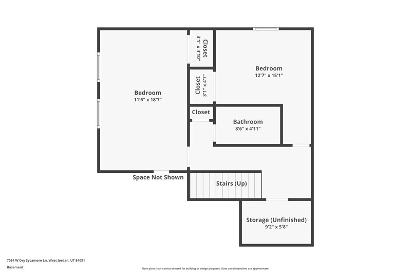 3,045/Mo, 7054 West Dry Sycamore Lane West Jordan, UT 84081 Floor Plan View 3