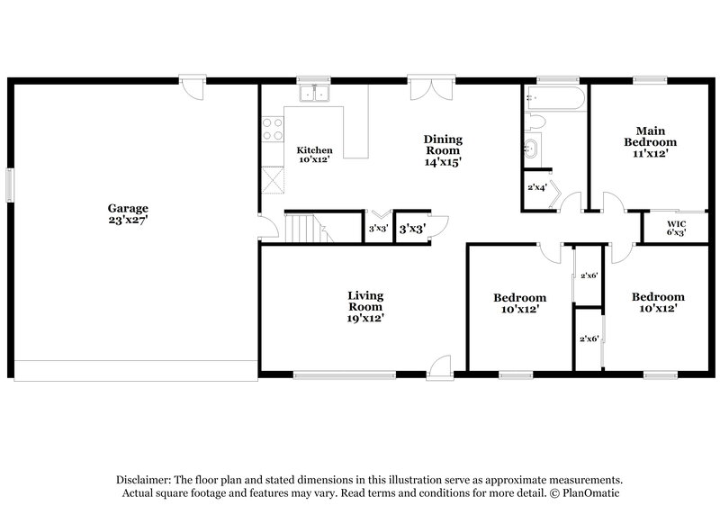 2,475/Mo, 1847 N 725 W Clinton, UT 84015 Floor Plan View