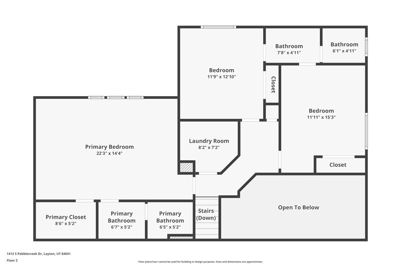 2,695/Mo, 1412 S Pebblecreek Dr Layton, UT 84041 Floor Plan View 3