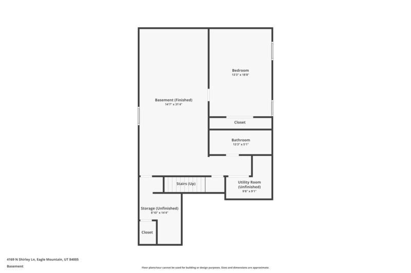2,190/Mo, 4169 N Shirley Ln Eagle Mountain, UT 84005 Floorplan View 2