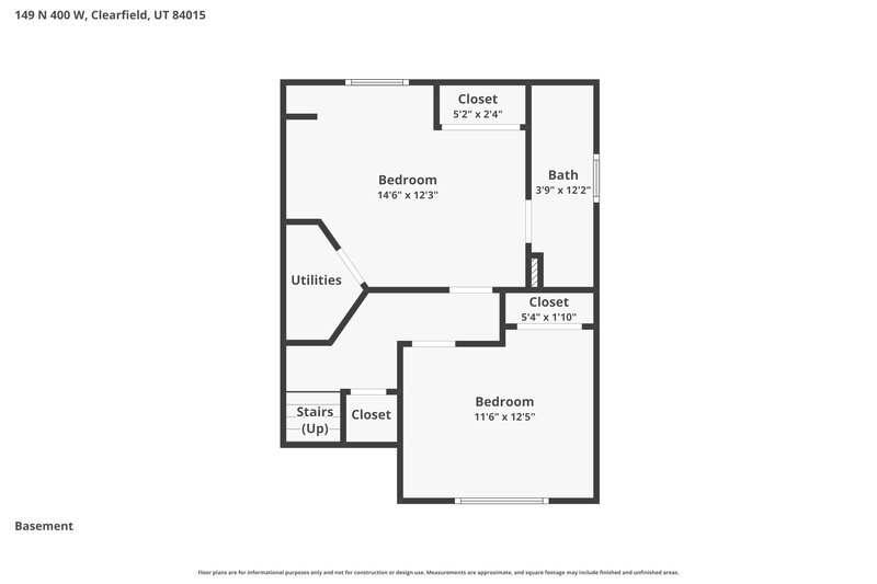 2,625/Mo, 149 N 400 W Clearfield, UT 84015 Floor Plan View