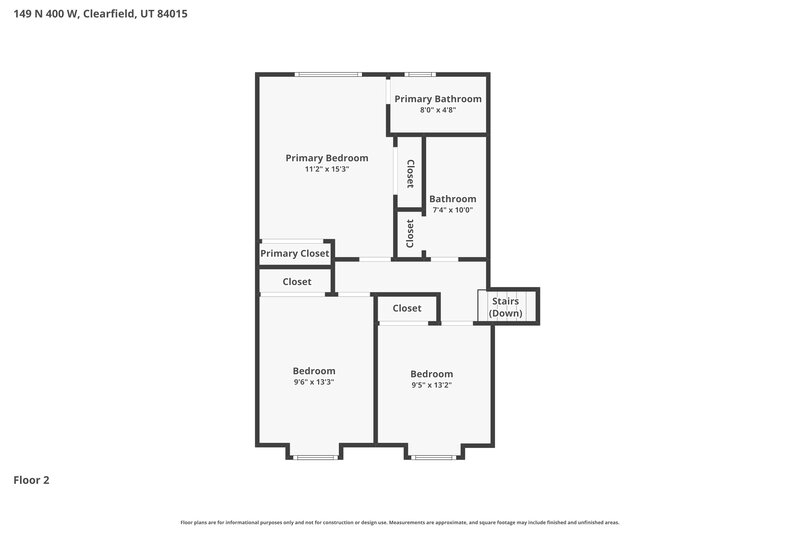 2,625/Mo, 149 N 400 W Clearfield, UT 84015 Floor Plan View 3