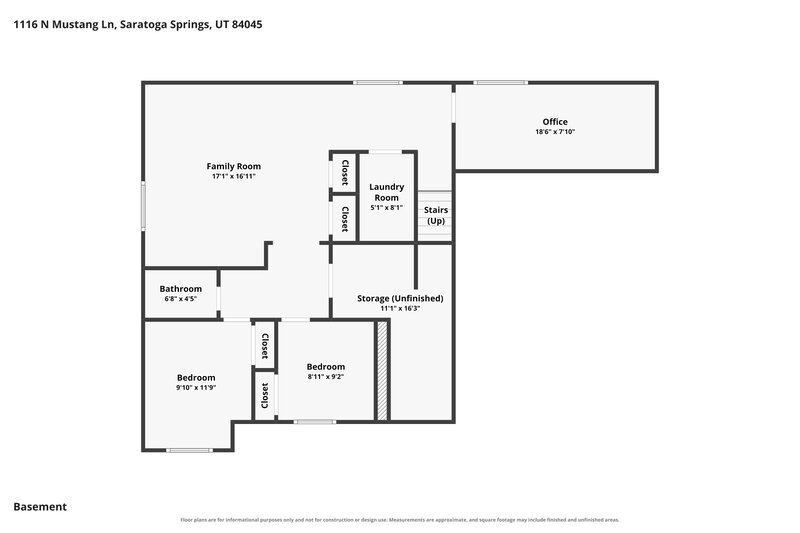 2,635/Mo, 1116 N Mustang Ln Saratoga Springs, UT 84045 Floor Plan View 2