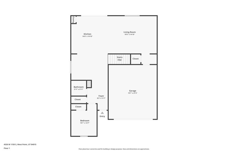 2,765/Mo, 4526 W 1150 S West Point, UT 84015 Floor Plan View