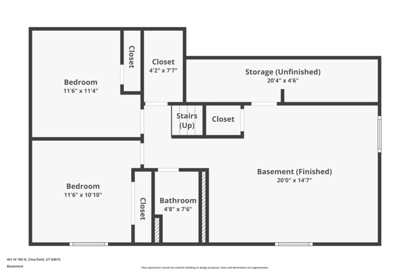 2,480/Mo, 461 W 180 N Clearfield, UT 84015 Floorplan View