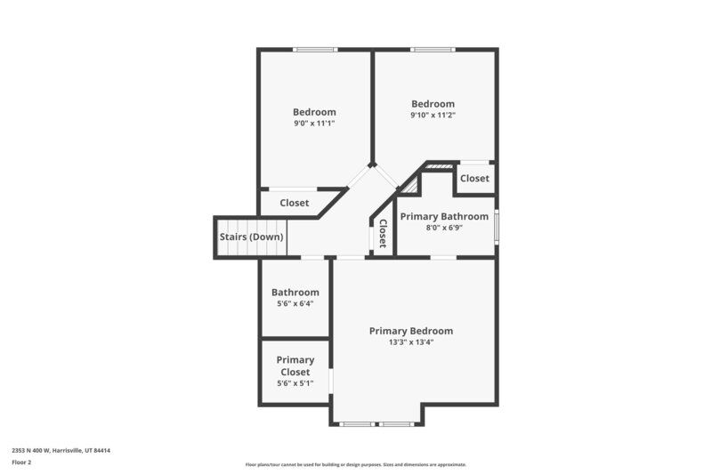 2,525/Mo, 2353 N 400 W Harrisville, UT 84414 Floorplan View 2