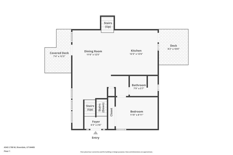 1,990/Mo, 4345 S 700 W Riverdale, UT 84405 Floorplan View