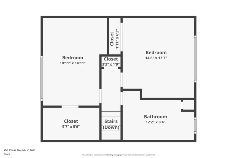 1,990/Mo, 4345 S 700 W Riverdale, UT 84405 Floorplan View 2
