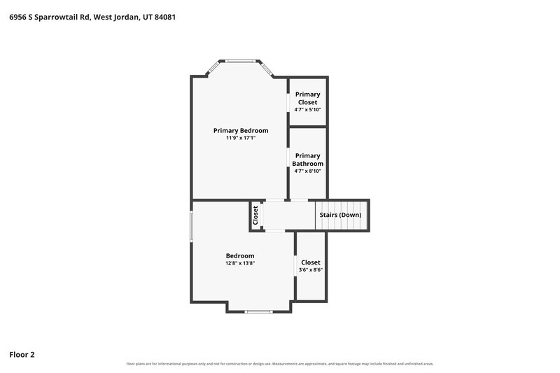 2,855/Mo, 6956 S Sparrowtail Rd West Jordan, UT 84081 Floor Plan View 3