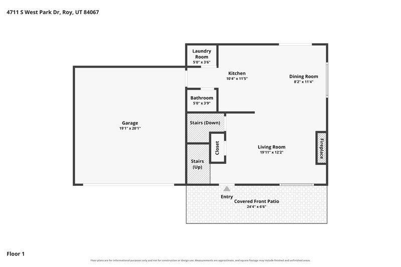2,455/Mo, 4711 S West Park Dr Roy, UT 84067 Floor Plan View 2