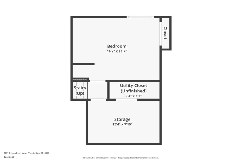 2,765/Mo, 7697 S Strawberry Loop West Jordan, UT 84084 Floorplan View