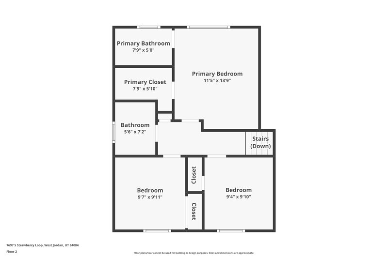 2,765/Mo, 7697 S Strawberry Loop West Jordan, UT 84084 Floorplan View 3
