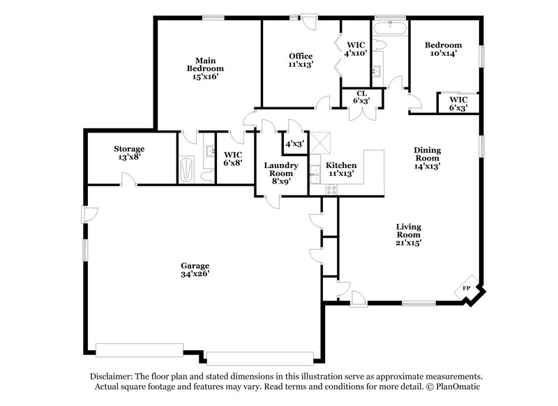 2,285/Mo, 3034 W 4650 S Roy, UT 84067 Floor Plan View