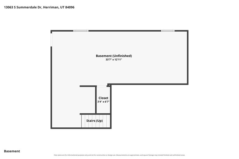 2,470/Mo, 13063 S Summerdale Dr Herriman, UT 84096 Floor Plan View 3