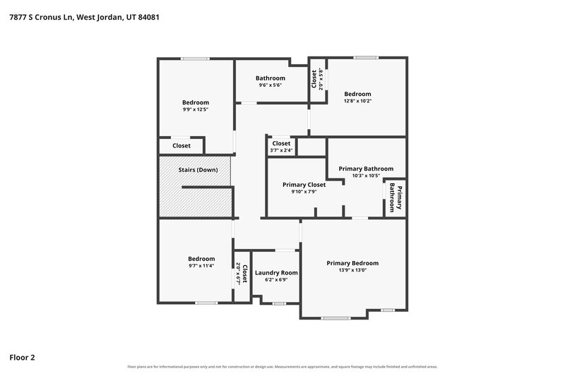 3,285/Mo, 7877 S Cronus Ln West Jordan, UT 84081 Floor Plan View 3