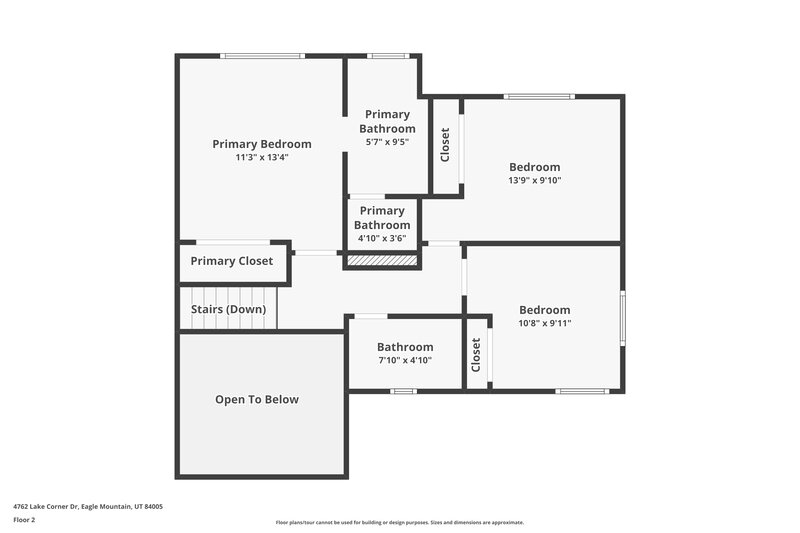 1,860/Mo, 4762 E Lake Corner Dr Eagle Mountain, UT 84005 Floor Plan View 3