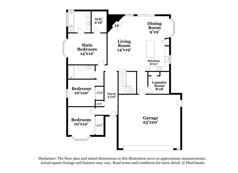 2,395/Mo, 1404 N 2475 W Clinton, UT 84015 Floor Plan View