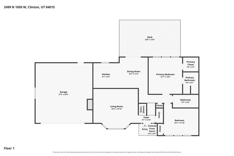 2,610/Mo, 2499 N 1050 W Clinton, UT 84015 Floor Plan View 2