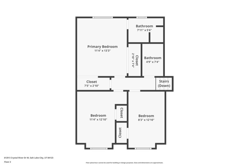 2,440/Mo, 6129 S Crystal River Dr Murray, UT 84123 Floorplan View
