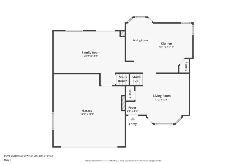2,440/Mo, 6129 S Crystal River Dr Murray, UT 84123 Floorplan View 2