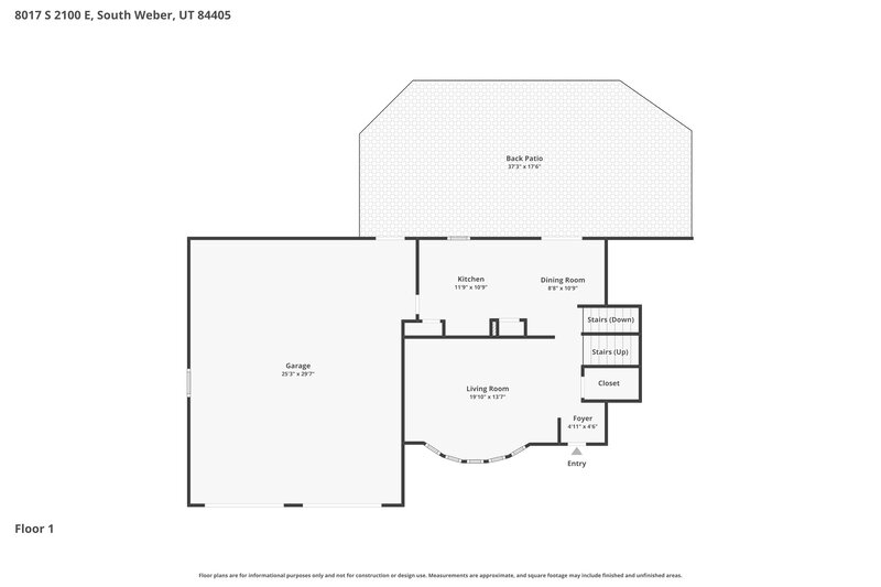 2,695/Mo, 8017 S 2100 E South Weber, UT 84405 Floor Plan View 2