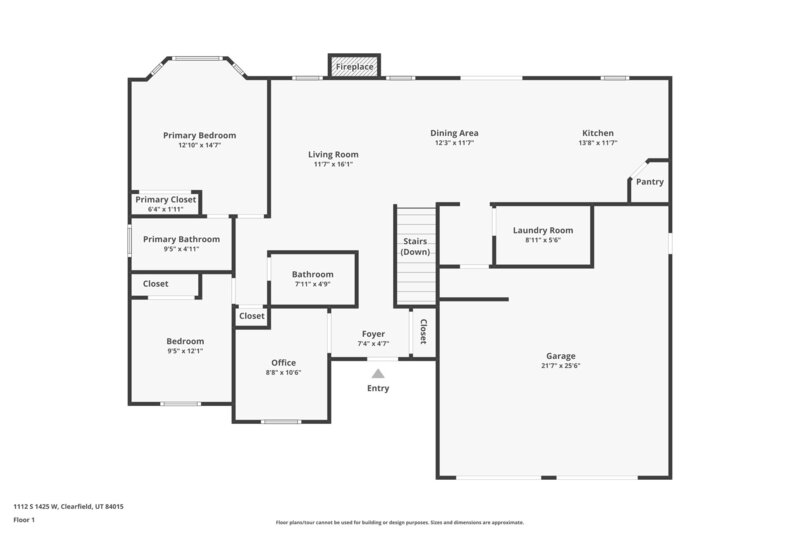 3,640/Mo, 1112 S 1425 W Clearfield, UT 84015 Floorplan View