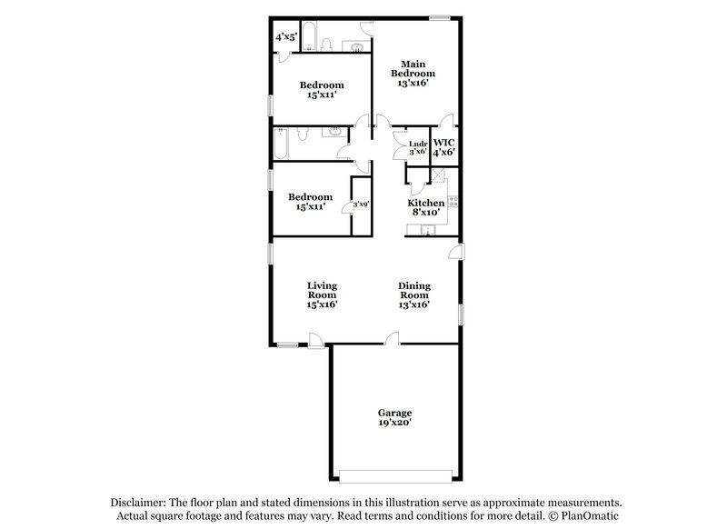 1,660/Mo, 8803 Barrow Path Converse, TX 78109 Floorplan View