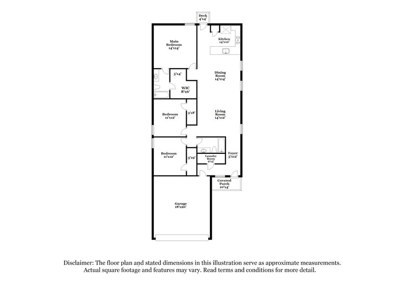 1,635/Mo, 2935 Stigler Dr Converse, TX 78109 Floor Plan View