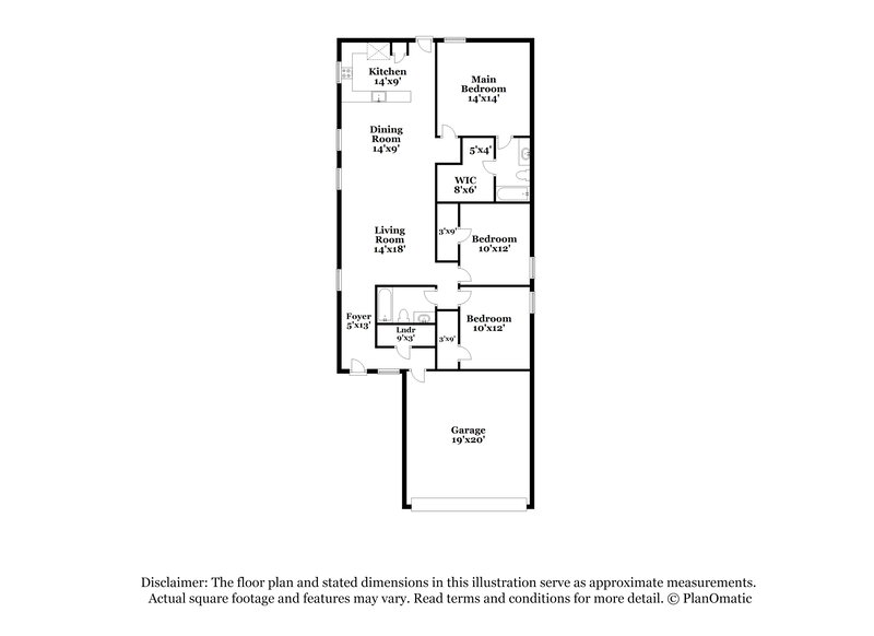 1,700/Mo, 9939 Leeds Wheel San Antonio, TX 78254 Floor Plan View