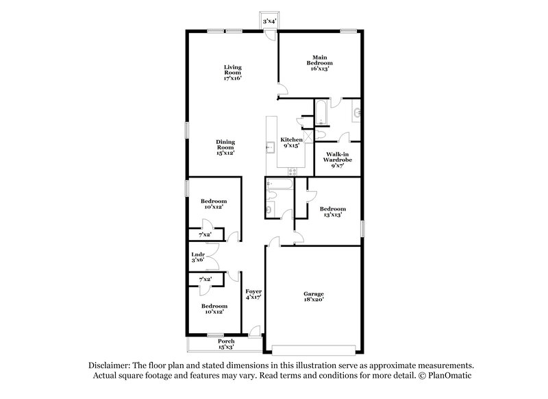1,805/Mo, 14416 Penny Run San Antonio, TX 78253 Floorplan View