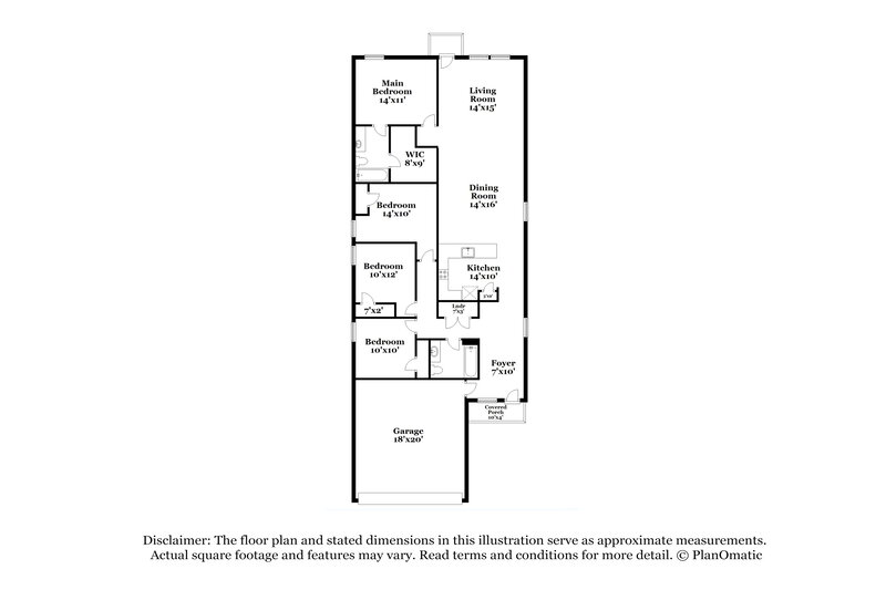1,675/Mo, 6650 Morgan Cp San Antonio, TX 78253 Floorplan View
