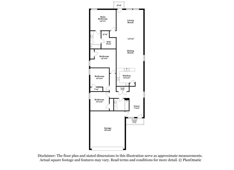 1,645/Mo, 6638 Morgan Cp San Antonio, TX 78253 Floor Plan View