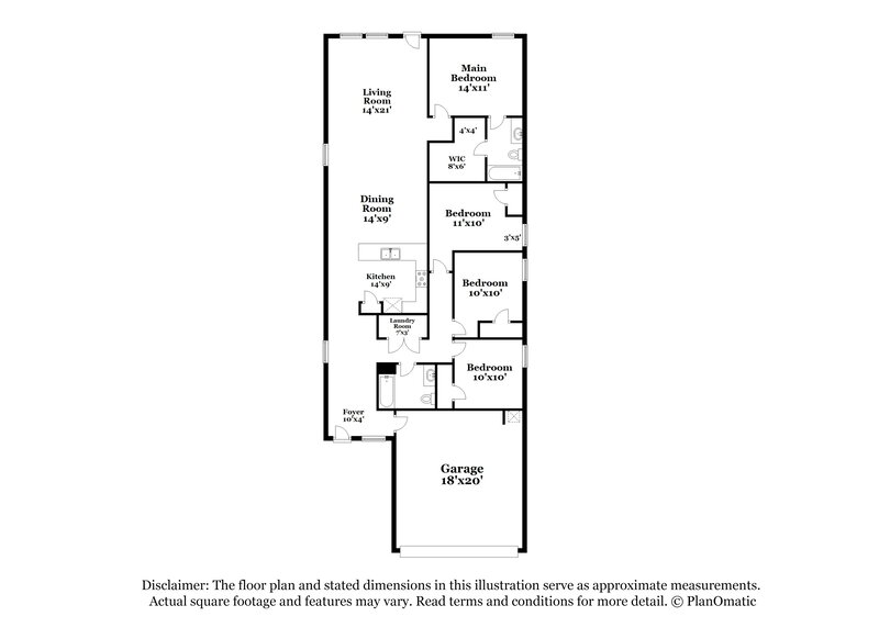 1,785/Mo, 6611 Morgan Cp San Antonio, TX 78253 Floor Plan View