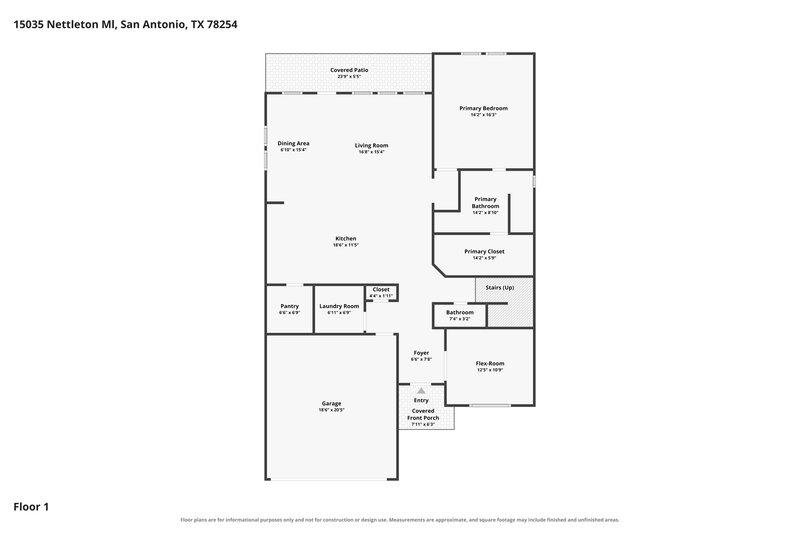2,430/Mo, 15035 Nettleton Ml San Antonio, TX 78254 Floor Plan View