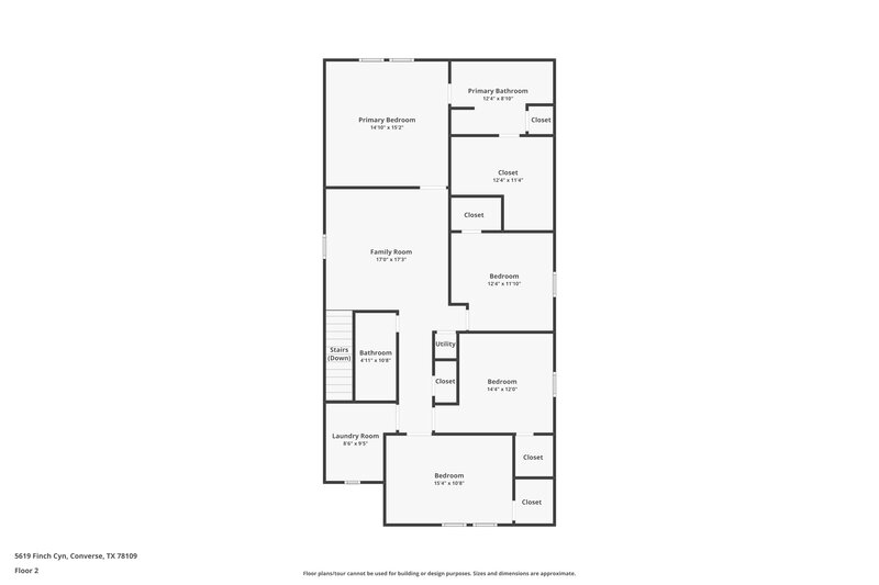 1,985/Mo, 5619 Finch Cyn Converse, TX 78109 Floor Plan View