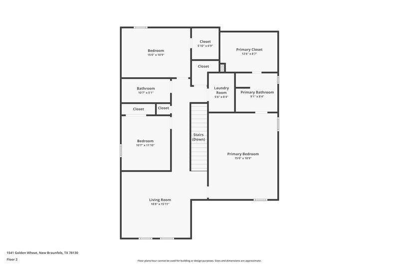 2,700/Mo, 1541 Golden Wheat New Braunfels, TX 78130 Floor Plan View 2