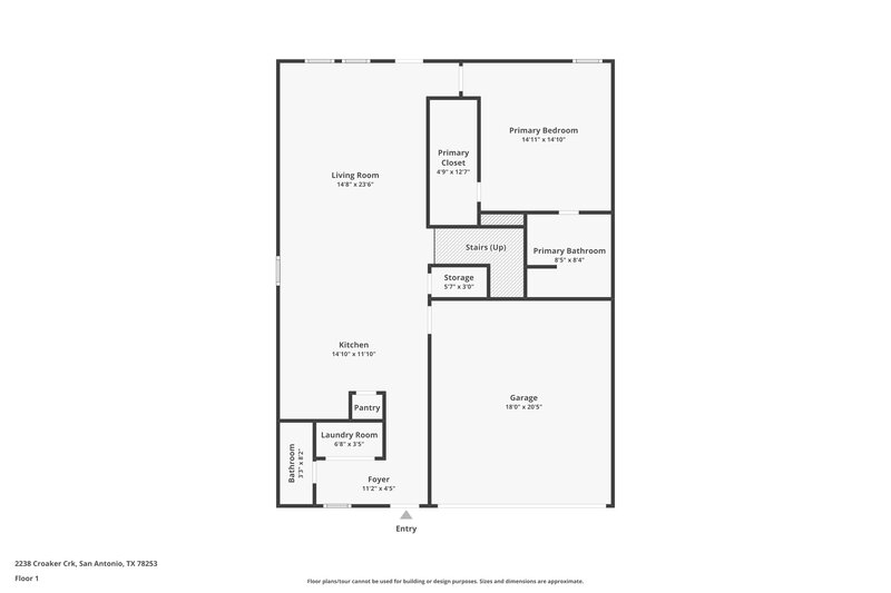 1,540/Mo, 2238 Croaker Crk San Antonio, TX 78253 Floor Plan View