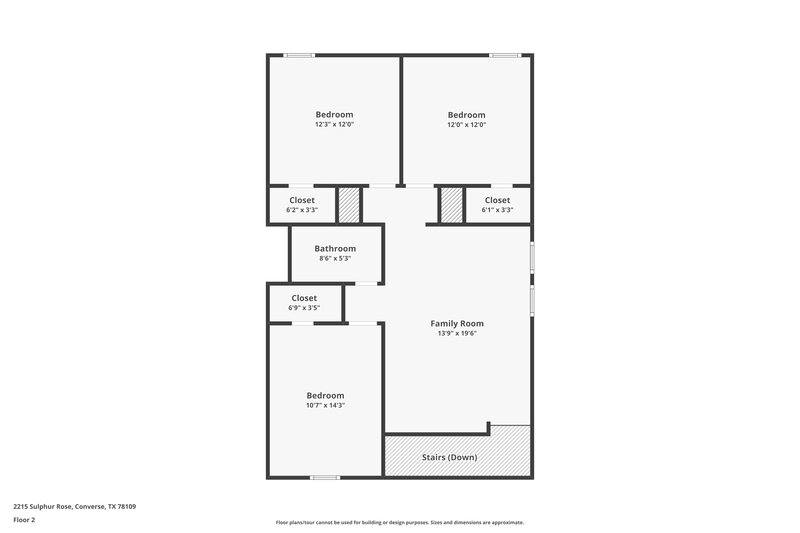 1,555/Mo, 2215 Sulphur Rose Converse, TX 78109 Floor Plan View 2