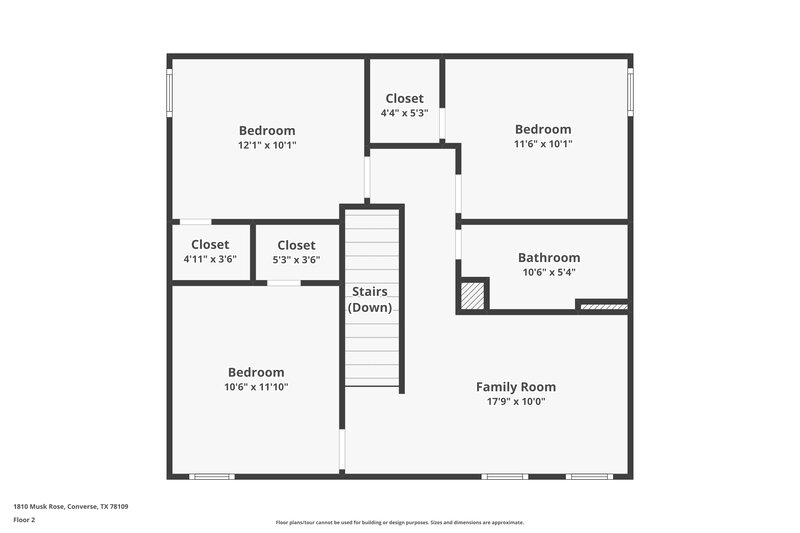 1,495/Mo, 1810 Musk Rose Converse, TX 78109 Floor Plan View 2