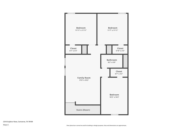 1,550/Mo, 2210 Sulphur Rose Converse, TX 78109 Floor Plan View 2