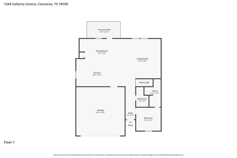 2,085/Mo, 1344 Vallarta Centro Converse, TX 78109 Floor Plan View