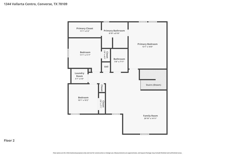 2,085/Mo, 1344 Vallarta Centro Converse, TX 78109 Floor Plan View 2