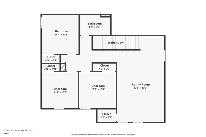 1,870/Mo, 253 AMY ALLEY San Antonio, TX 78253 Floor Plan View 2