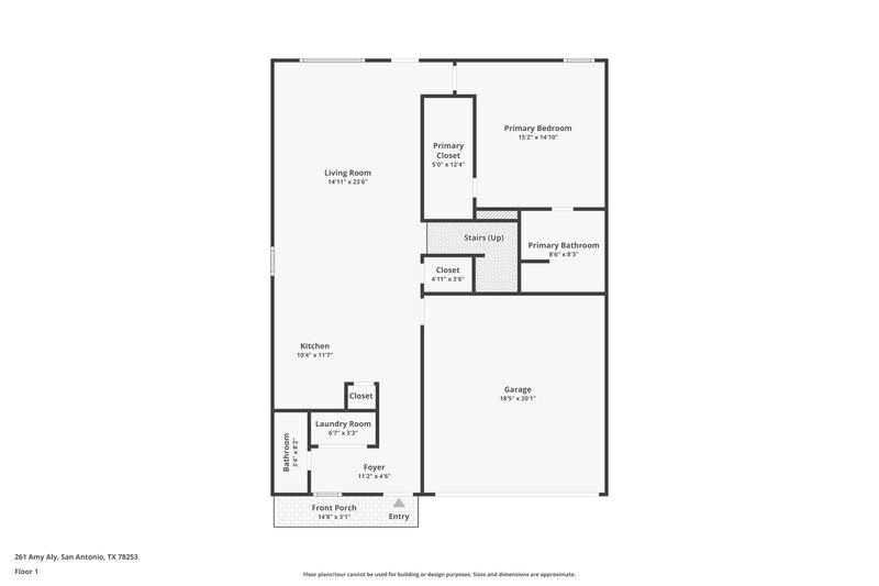 1,660/Mo, 261 Amy Aly San Antonio, TX 78253 Floor Plan View