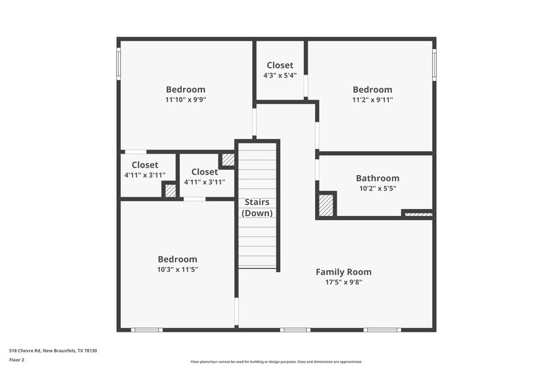 1,695/Mo, 518 Chevre Rd New Braunfels, TX 78130 Floor Plan View