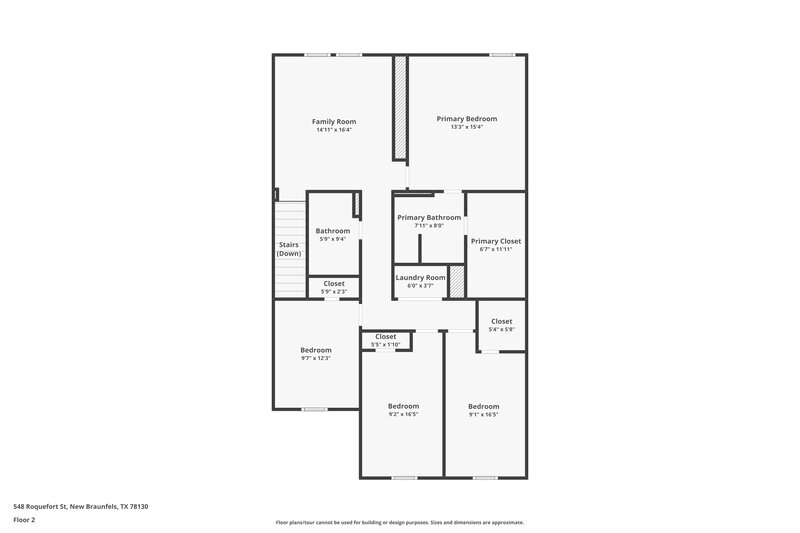 1,675/Mo, 548 Roquefort St New Braunfels, TX 78130 Floor Plan View 2